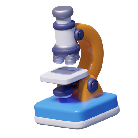 Microscope  3D Icon