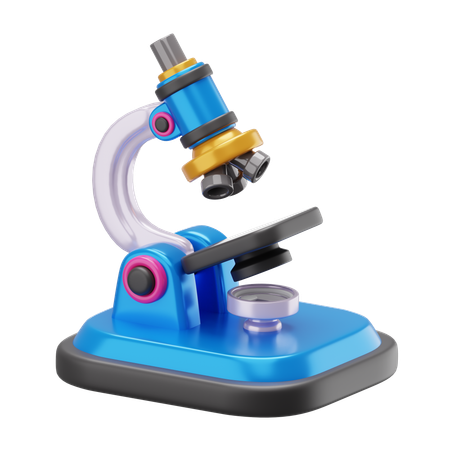 Microscope  3D Icon
