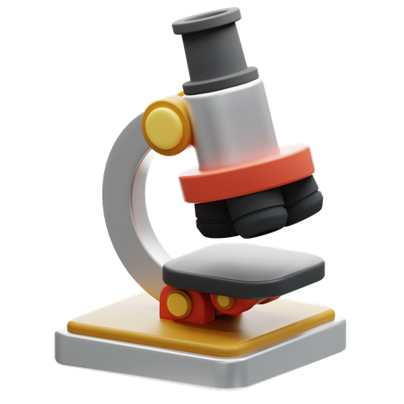 현미경  3D Icon