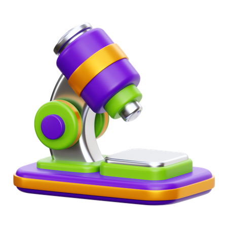 Microscope  3D Icon