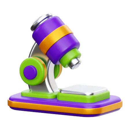 Microscope  3D Icon