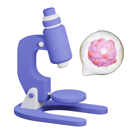 Microscope  3D Icon