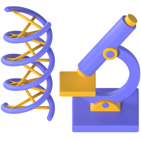 Microscope  3D Icon