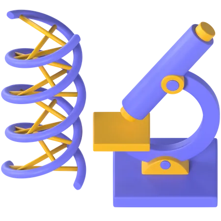 Microscope  3D Icon