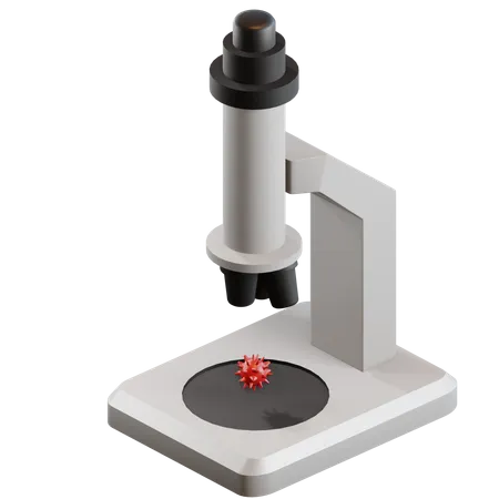 Microscope  3D Icon