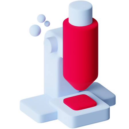 Microscope  3D Icon