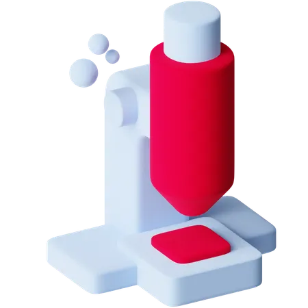Microscope  3D Icon