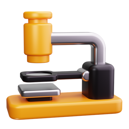 Microscope  3D Icon