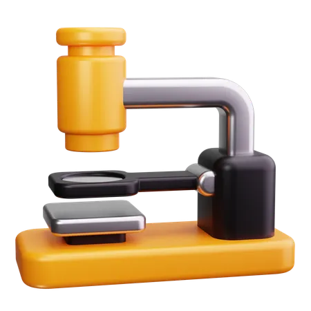 Microscope  3D Icon