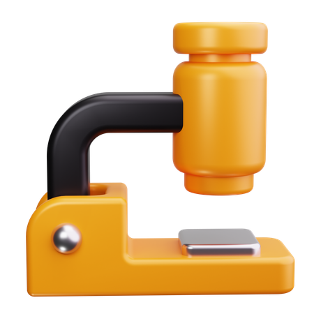 Microscope  3D Icon