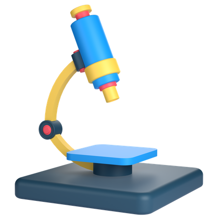 Microscope  3D Icon