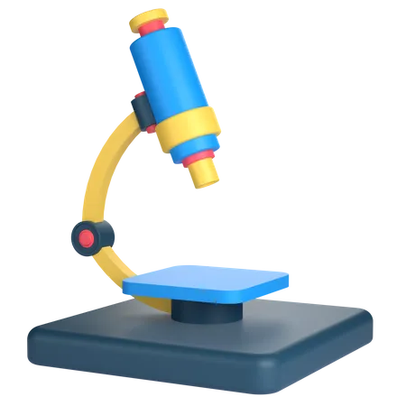 Microscope  3D Icon