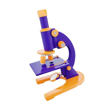 Microscope  3D Icon