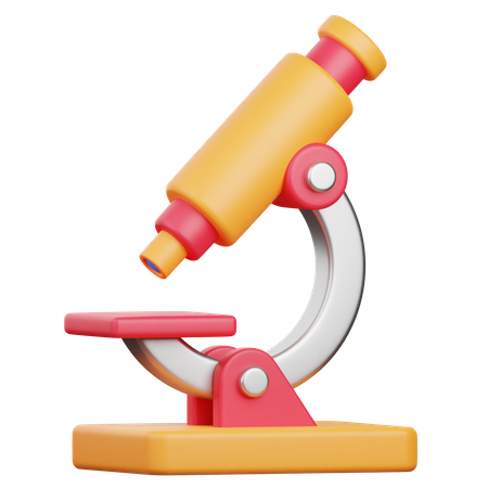 Microscope  3D Icon