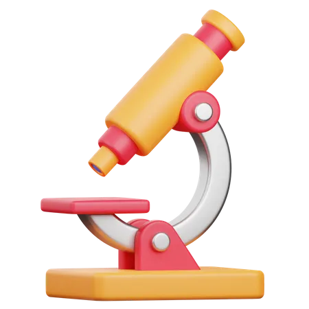 Microscope  3D Icon