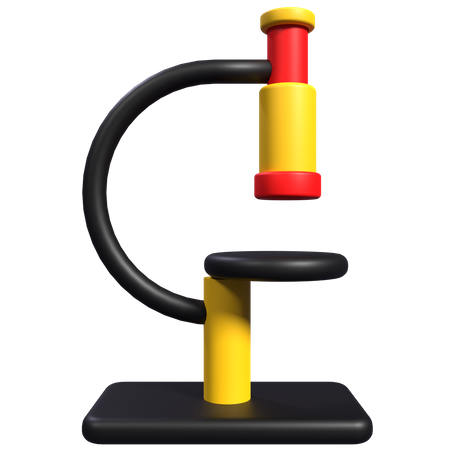 Microscope  3D Icon