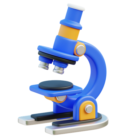 Microscope  3D Icon