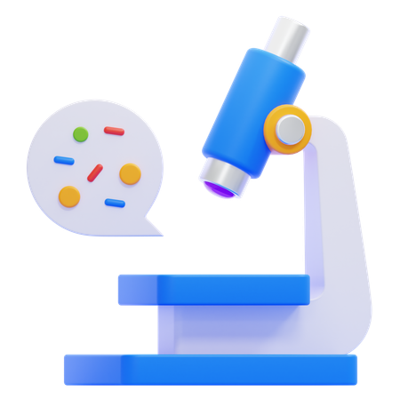 Microscope  3D Icon