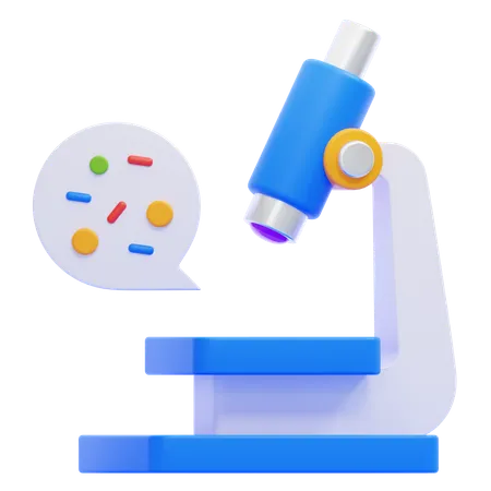 Microscope  3D Icon