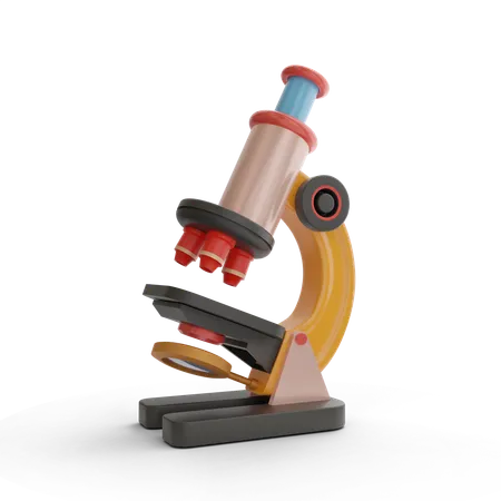 Microscope  3D Icon