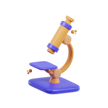 Microscope  3D Icon