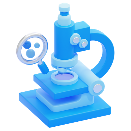 Microscope  3D Icon