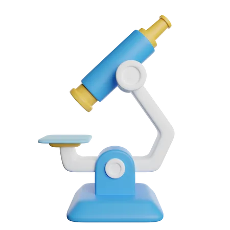 Microscope  3D Icon