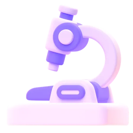 Microscope  3D Icon