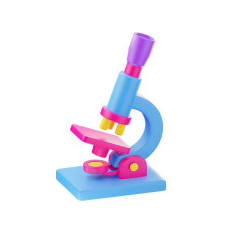 Microscope  3D Icon