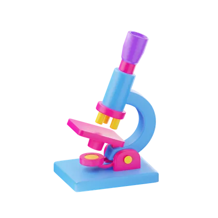 Microscope  3D Icon