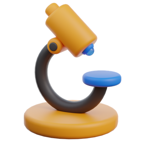 Microscope  3D Icon