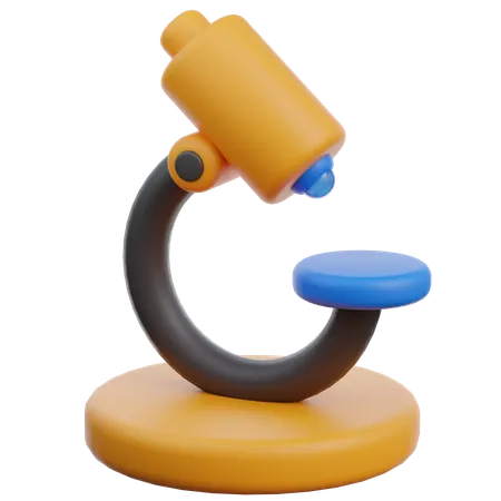 Microscope  3D Icon