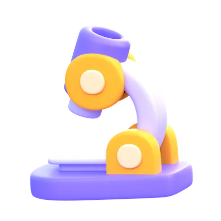 Microscope  3D Icon