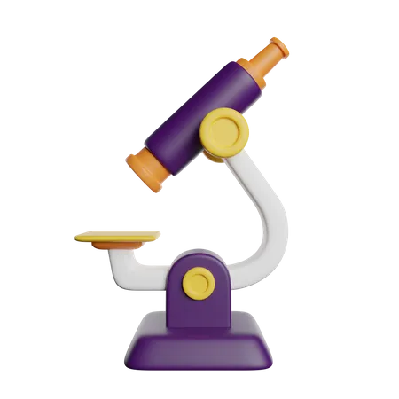 Microscope  3D Icon