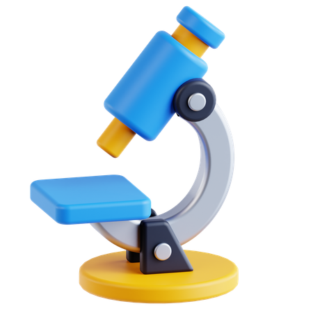 Microscope  3D Icon