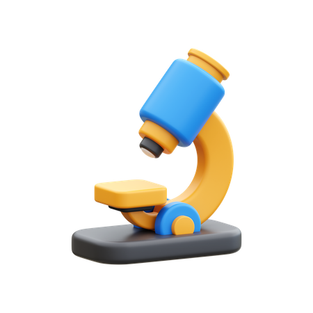 Microscope  3D Icon