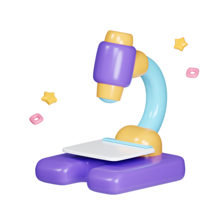 Microscope  3D Icon