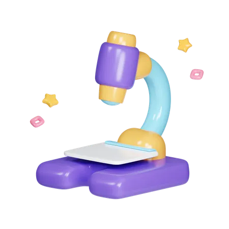 Microscope  3D Icon