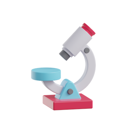 Microscope  3D Icon