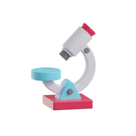 Microscope  3D Icon