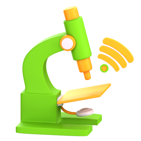 Microscope  3D Icon