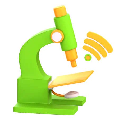 Microscope  3D Icon