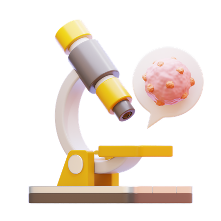 Microscope  3D Icon