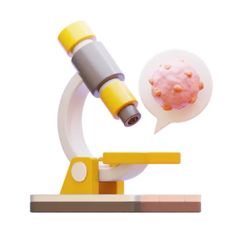 Microscope  3D Icon