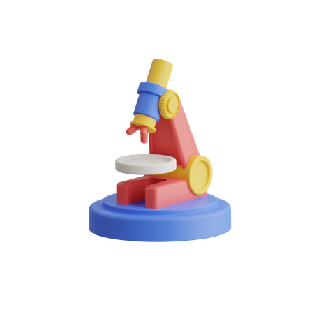 Microscope  3D Icon