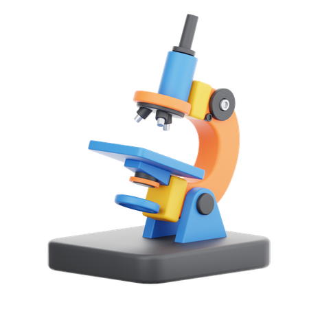 Microscope  3D Icon