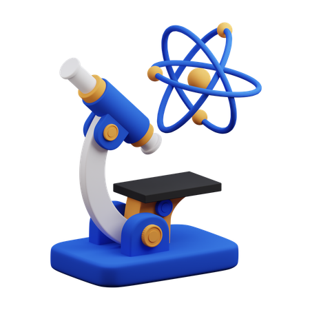 Microscope  3D Icon