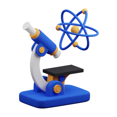 Microscope  3D Icon