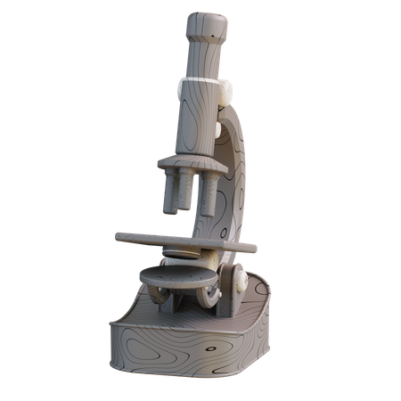 Microscope  3D Icon