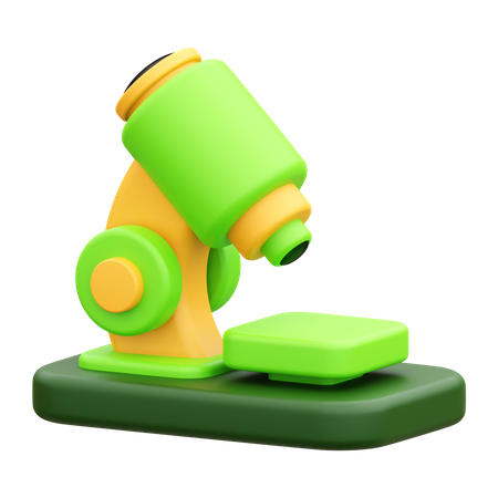 Microscope  3D Icon